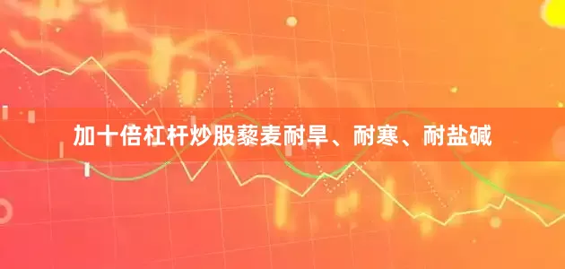 加十倍杠杆炒股藜麦耐旱、耐寒、耐盐碱